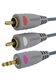 Кабель Belsis Jack 3.5 mm вилка - 2xRCA вилка, GOLD, стерео-аудио, 1.8 м