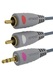 Кабель Belsis Jack 3.5 mm вилка - 2xRCA вилка, GOLD, стерео-аудио, 3 м