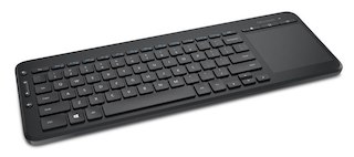 Клавиатура Microsoft All-in-One Media черный USB беспроводная Multimedia Touch