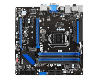 Материнская плата MSI Z97M-G43, Socket1150, iZ97, 4DDRIII, 2PCI-Ex16, SATAIII RAID, 7.1-ch, GLAN, USB 3.0, DVI, HDMI, DP, mATX, Retail