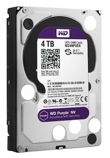 Жесткий диск WD SATA-III 4Tb WD4NPURX Purple NV 64Mb 3.5"
