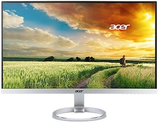 Монитор Acer 25" H257HUsmidpx серебристый IPS LED 4ms 16:9 DVI HDMI M/M матовая 350cd 178гр/178гр 2560x1440 D-Sub DisplayPort FHD