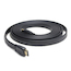 Кабель HDMI Gembird  CC-HDMI4F-1M, 1м, v1.4, 19M/19M, плоский кабель, черный, позол.разъемы, экран, пакет