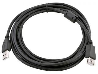 Кабель удлинитель USB2.0 Pro Gembird CCP-USB22-AMAF-6, 2xAM/AF, 1.8м, экран, черный, пакет