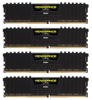 Память DDR4 4x4Gb 2133MHz Corsair CMK16GX4M4A2133C15 RTL PC4-17000 CL15 DIMM 288-pin 1.2В