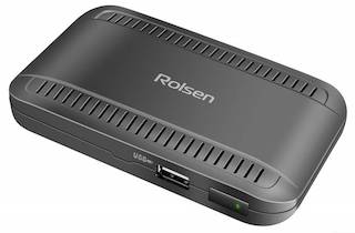 Ресивер DVB-T2 Rolsen RDB-526 черный