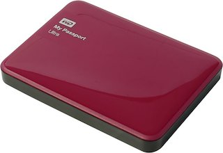 Жесткий диск WD Original USB 3.0 1Tb WDBDDE0010BBY-EEUE My Passport Ultra (5400 об/мин) 2.5" красный
