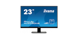 Монитор Iiyama 23" XU2390HS-B1 черный AH-IPS LED 5ms 16:9 DVI HDMI M/M матовая 1000:1 250cd 160гр/160гр 1080x1920 D-Sub 4кг