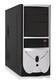 Корпус Foxconn TLA-436 black/silver w/o PSU ATX USB Audio Mic Fan AirDuct