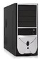 Корпус Foxconn TLA-436 black/silver w/o PSU ATX USB Audio Mic Fan AirDuct
