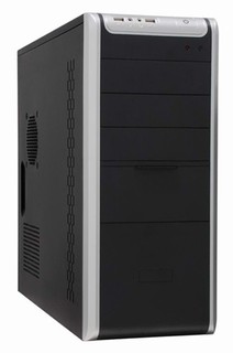 Корпус Foxconn TLA-566 black/silver 500W ATX USB Audio Mic Fan AirDuct