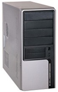 Корпус Foxconn TLA-887 black/silver 400W ATX USB audio mic fan AirDuct