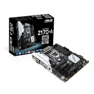 Материнская плата Asus Z170-A LGA 1151 Intel Z170 4xDDR4 ATX AC`97 8ch(7.1) GbLAN RAID RAID1 RAID5 RAID10+VGA+DVI+HDMI