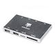 Картридер USB 2.0 Konoos UK-38, 4 разъема для карт памяти (SD/SDHC/MMC/Memory Stick (MS)/microSD/TF/M2), алюминий, блистер