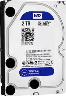 Жесткий диск WD Original SATA-III 2Tb WD20EZRZ Blue (5400rpm) 64Mb 3.5"