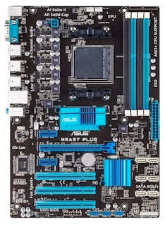 Материнская плата Asus M5A97 PLUS Soc-AM3+ AMD 970 4xDDR3 ATX AC`97 8ch(7.1) GbLAN RAID RAID1 RAID5 RAID10