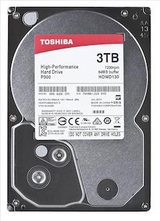 Жесткий диск Toshiba SATA-III 3Tb HDWD130UZSVA P300 (7200rpm) 64Mb 3.5"