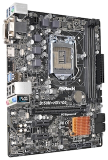 Материнская плата Asrock B150M-HDV/D3 LGA 1151 Intel B150 2xDDR3 mATX AC`97 8ch(7.1) GbLAN+VGA+DVI+HDMI
