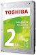 Жесткий диск Toshiba SATA-III 2Tb HDWA120UZSVA E300 Low-Energy (5700rpm) 64Mb 3.5"