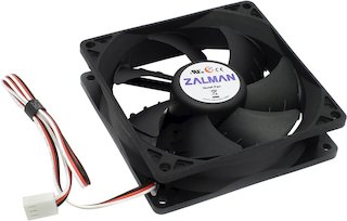 Вентилятор Zalman ZM-F2 PLUS (SF) 92мм вентилятор, Sleeve подшипник, 1500-2800rpm, 18-36dBa, 3Pin, анти-вибро крепеж