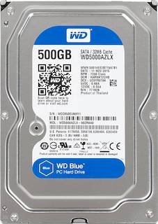 Жесткий диск WD Original SATA-III 500Gb WD5000AZLX Blue (7200rpm) 32Mb 3.5"