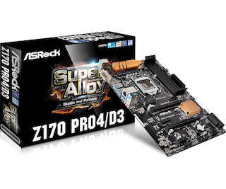 Материнская плата Asrock Z170 PRO4/D3 Soc-1151 Intel Z170 ATX AC`97 8ch(7.1) GbLAN RAID RAID1 RAID5 RAID10+DVI+HDMI