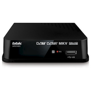 Ресивер DVB-T2 BBK SMP017HDT2 черный