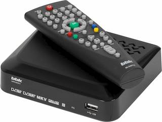 Ресивер DVB-T2 BBK SMP018HDT2 черный