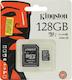 Флеш карта microSDXC 128Gb Class10 Kingston SDC10G2/128GB + adapter
