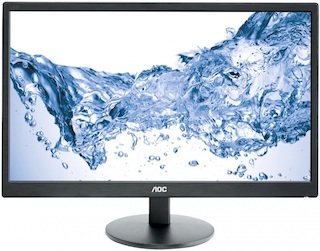 Монитор AOC 23.6" E2470Swh черный TN+film LED 16:9 DVI HDMI M/M матовая 250cd 1920x1080 D-Sub FHD