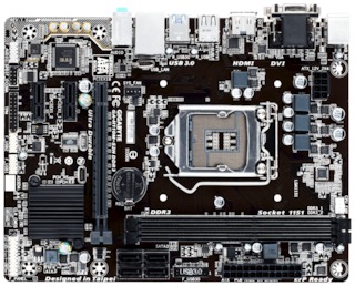 Материнская плата Gigabyte GA-H110M-S2H DDR3 Soc-1151 Intel H110 mATX AC`97 8ch(7.1) GbLAN+VGA+DVI+HDMI