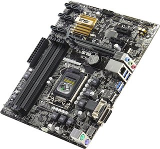Материнская плата Asus B150M-A Soc-1151 Intel B150 4xDDR4 mATX AC`97 8ch(7.1) GbLAN+VGA+DVI+HDMI