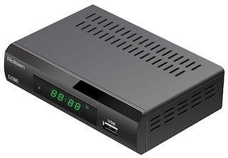 Ресивер DVB-T2 Rolsen RDB-529 черный