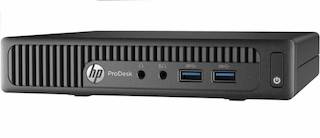 ПК HP ProDesk 400 G2 Mini i3 6100T/4Gb/500Gb 7.2k/HDG4600/Free DOS/GbitEth/180W/клавиатура/мышь/черный