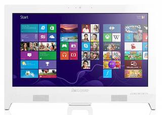 Моноблок Lenovo C260 19.5" HD+ Cel J1800 (2.41)/4Gb/500Gb/HDG/DVDRW/CR/Free DOS/Eth/WiFi/клавиатура/мышь/Cam/белый 1600x900