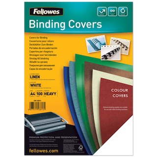 Обложки для переплёта Fellowes A4 белый (100шт) Lamirel LA-7868901
