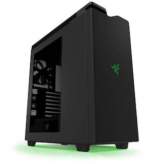 Корпус NZXT H442 Razer Window черный/зеленый w/o PSU ATX 7x120mm 5x140mm 2xUSB2.0 2xUSB3.0 audio bott PSU