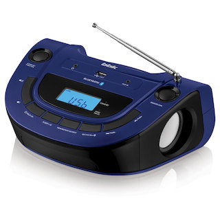 Аудиомагнитола BBK BS07BT синий 4Вт/MP3/FM(dig)/USB/BT
