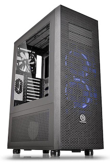 Корпус Thermaltake Core X71 черный w/o PSU mATX 3x140mm 2xUSB2.0 2xUSB3.0 audio bott PSU