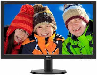 Монитор Philips 23.8" 240V5QDAB (00/01) черный ADS-IPS LED 16:9 DVI HDMI M/M матовая 250cd 1920x1080 D-Sub FHD 4.09кг