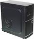 Корпус Accord ACC-B301 черный без БП ATX 3x120mm 2xUSB2.0 2xUSB3.0 audio
