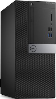 ПК Dell Optiplex 3040 MT i3 6100 (3.7)/4Gb/500Gb 7.2k/HDG4400/Windows 7 Professional 64 +W10Pro/клавиатура/мышь/черный/серебристый