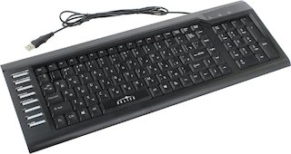 Клавиатура Oklick 350M серый USB Multimedia