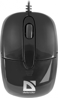 Мышка DEFENDER USB OPTICAL OPTIMUM MS-130 BLACK, 3 кнопки,800 dpi
