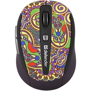 Мышка DEFENDER USB OPTICAL WRL TO-GO MS-585 FIESTA,6кнопок,1000-1600 dpi
