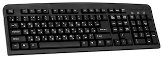 Клавиатура DEFENDER PS2 ELEMENT HB-520 RU BLACK PS/2 RU,черный,полноразмерная