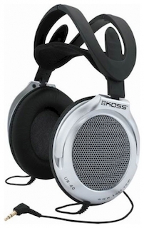 Наушники KOSS UR40, кабель 1.2м, штекер 3.5мм, (OEM)