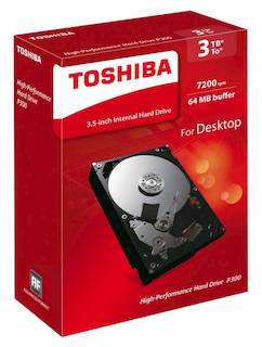 Жесткий диск Toshiba SATA-III 3Tb HDWD130EZSTA P300 (7200rpm) 64Mb 3.5" Rtl
