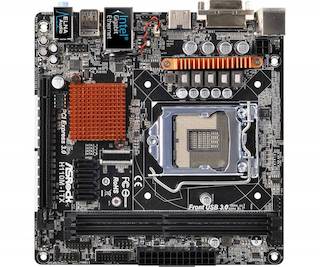 Материнская плата Asrock H110M-ITX Soc-1151 Intel H110 2xDDR4 mini-ITX AC`97 8ch(7.1) GbLAN+DVI+HDMI