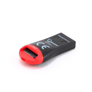 Картридер внешн.USB2.0 Gembird, для считывания MicroSD карт, блистер
